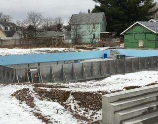 Winooski pool construction